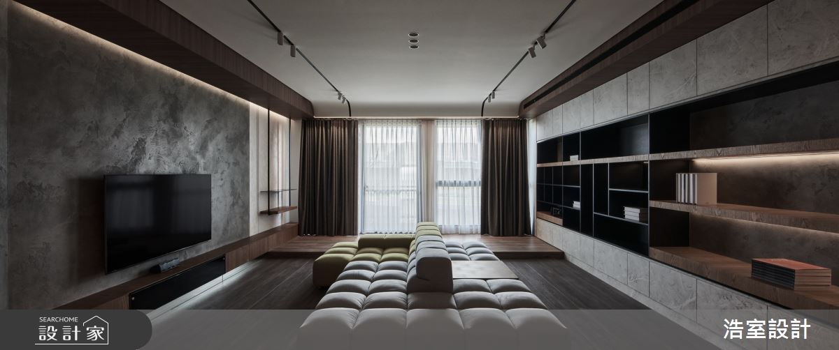 40坪新成屋(5年以下)＿現代風客廳案例圖片＿浩室設計＿浩室_馭影之10