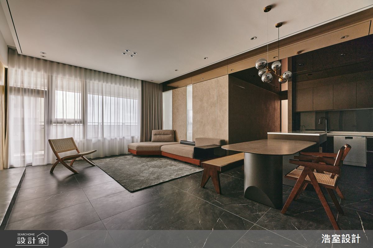 40坪新成屋(5年以下)＿新中式風客廳餐廳案例圖片＿浩室設計＿浩室_60之9