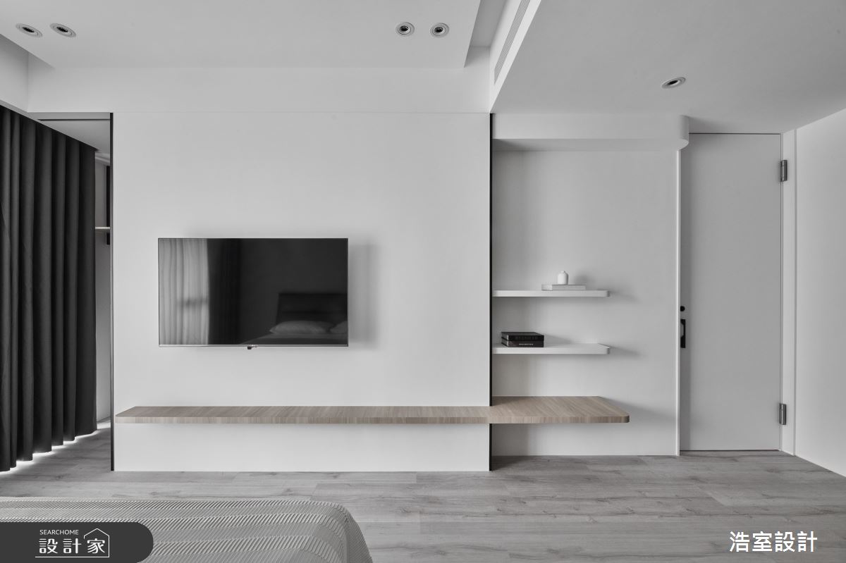 35坪新成屋(5年以下)＿現代風臥室案例圖片＿浩室設計＿浩室_清潤墨逸之13
