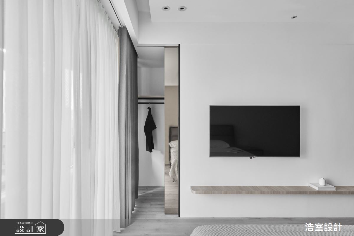 35坪新成屋(5年以下)＿現代風臥室更衣間案例圖片＿浩室設計＿浩室_清潤墨逸之14