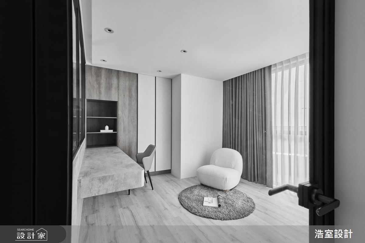 35坪新成屋(5年以下)＿現代風多功能室案例圖片＿浩室設計＿浩室_清潤墨逸之8