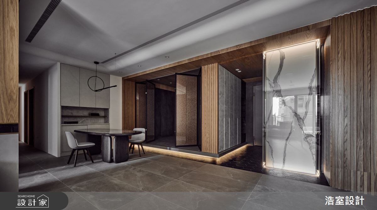 40坪毛胚屋＿混搭風客廳餐廳案例圖片＿浩室設計＿浩室_中悅。年輪之3