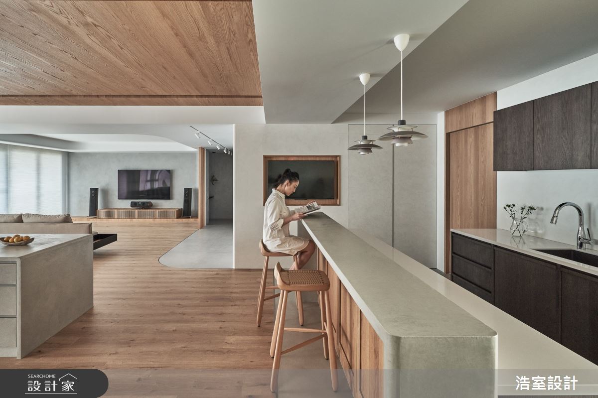 80坪新成屋(5年以下)＿日式無印風中島案例圖片＿浩室設計＿浩室_寯永日月之7