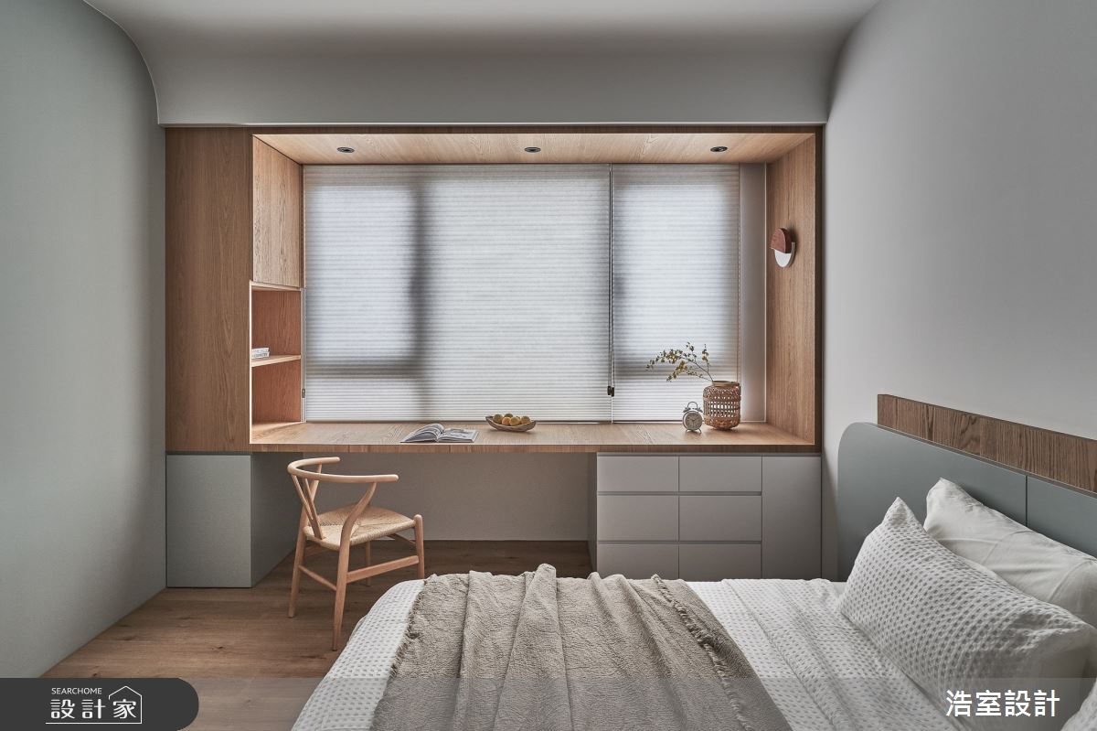 80坪新成屋(5年以下)＿日式無印風臥室案例圖片＿浩室設計＿浩室_寯永日月之14