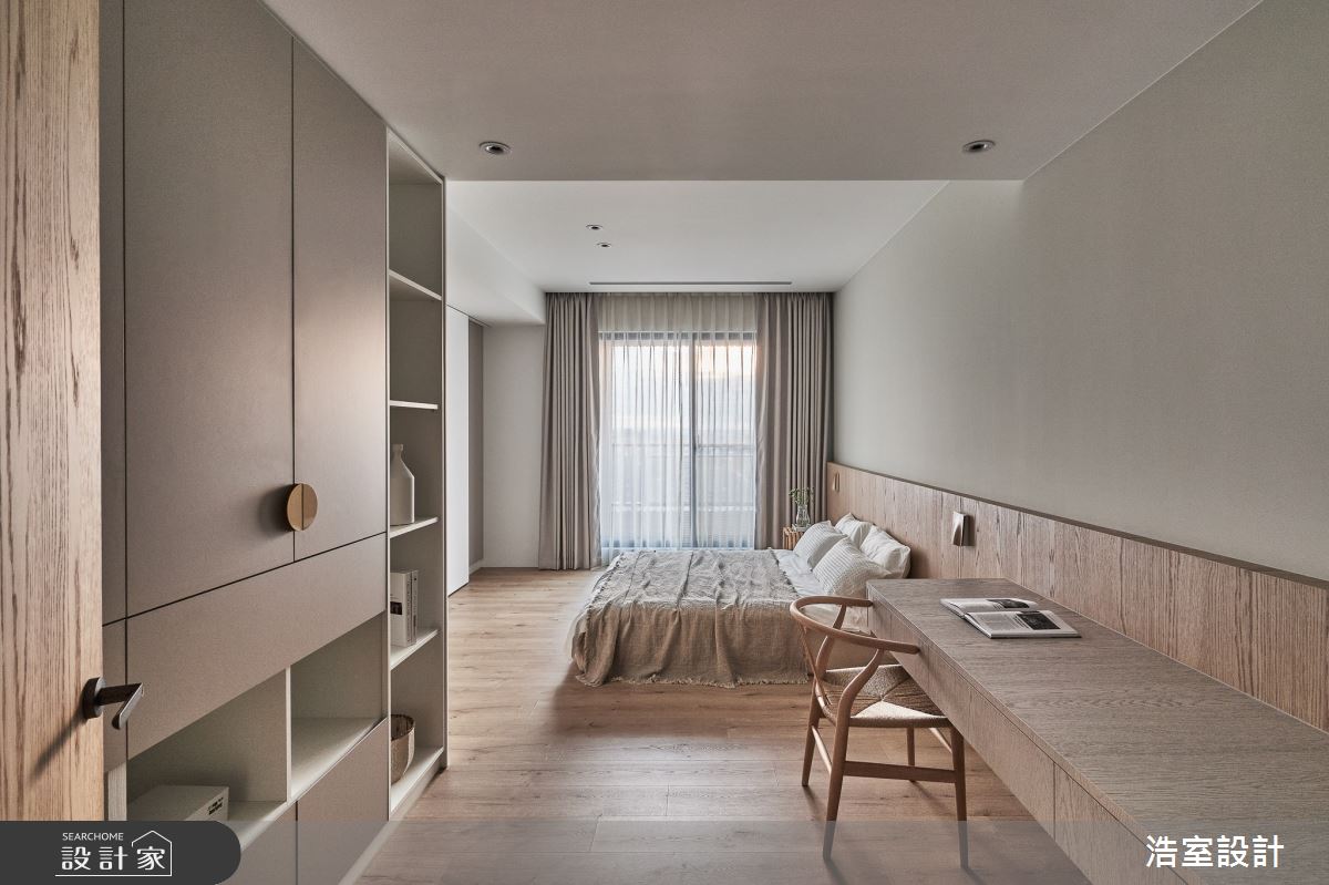 80坪新成屋(5年以下)＿日式無印風臥室案例圖片＿浩室設計＿浩室_寯永日月之18