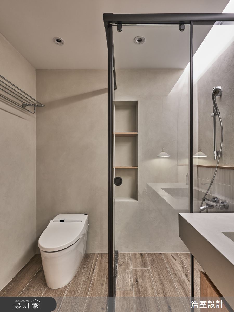 80坪新成屋(5年以下)＿日式無印風浴室案例圖片＿浩室設計＿浩室_寯永日月之20