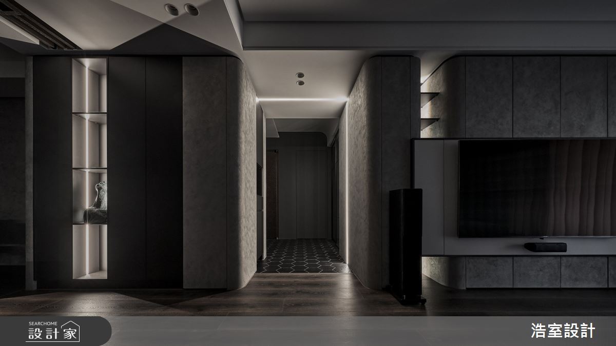 90坪中古屋(5~15年)＿日式無印風客廳案例圖片＿浩室設計＿浩室_中悅。K2+N2之6