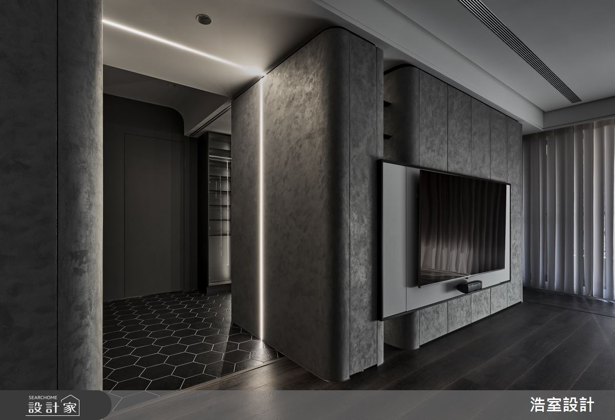 90坪中古屋(5~15年)＿日式無印風客廳案例圖片＿浩室設計＿浩室_中悅。K2+N2之4