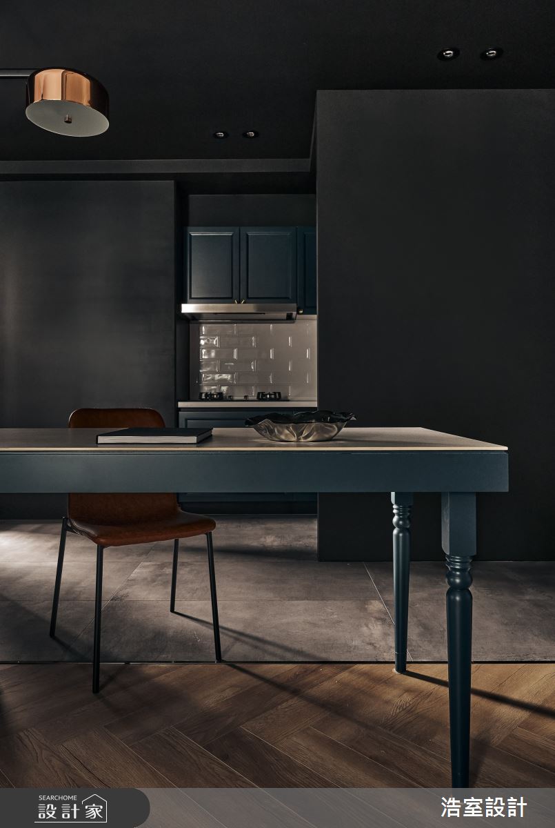 22坪新成屋(5年以下)＿混搭風餐廳廚房案例圖片＿浩室設計＿浩室_日與地的相對運動之3