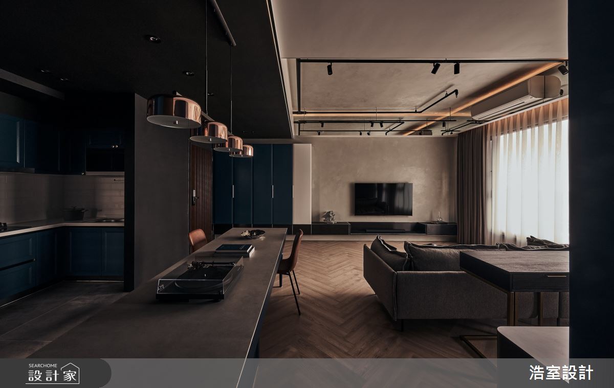 22坪新成屋(5年以下)＿混搭風玄關餐廳廚房案例圖片＿浩室設計＿浩室_日與地的相對運動之5