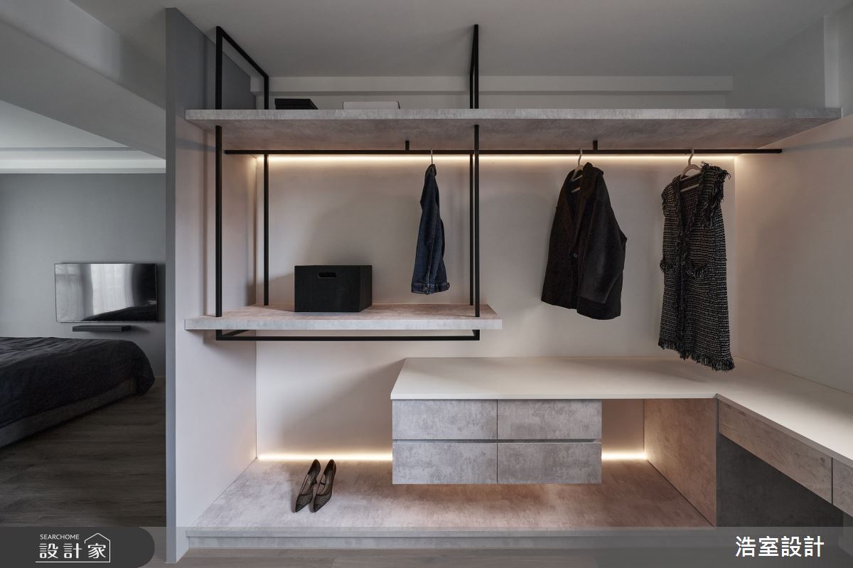 26坪中古屋(5~15年)＿混搭風更衣間案例圖片＿浩室設計＿浩室_君喆之13