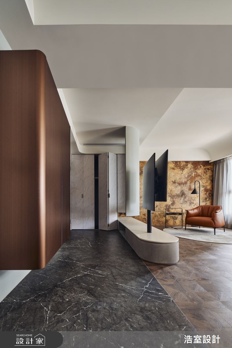 20坪新成屋(5年以下)＿混搭風玄關客廳案例圖片＿浩室設計＿浩室_形隨意轉之1