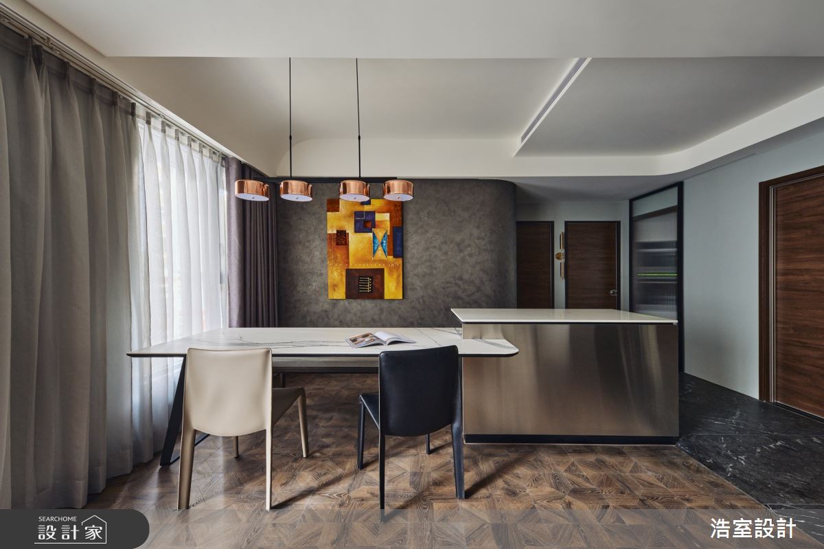 20坪新成屋(5年以下)＿混搭風餐廳中島案例圖片＿浩室設計＿浩室_形隨意轉之12