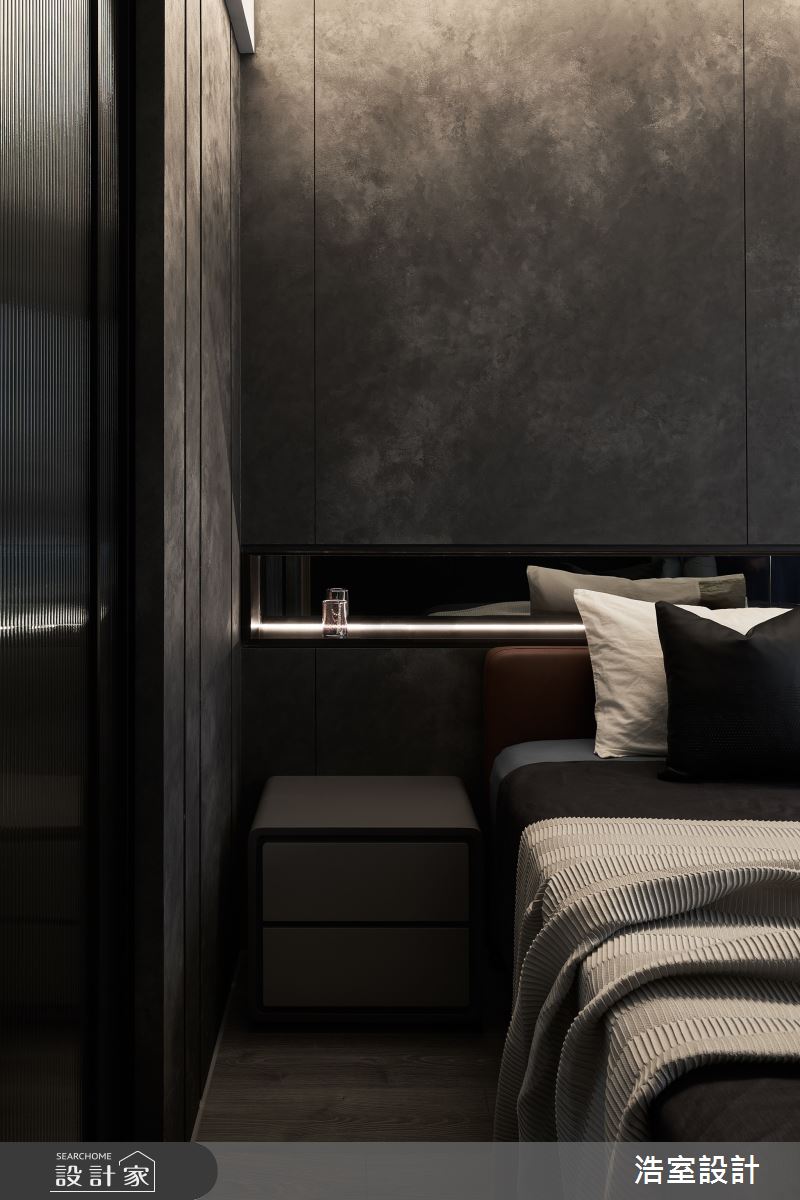 78坪新成屋(5年以下)＿現代風臥室案例圖片＿浩室設計＿浩室_層 ∙ 弧 ∙ 鏡之14