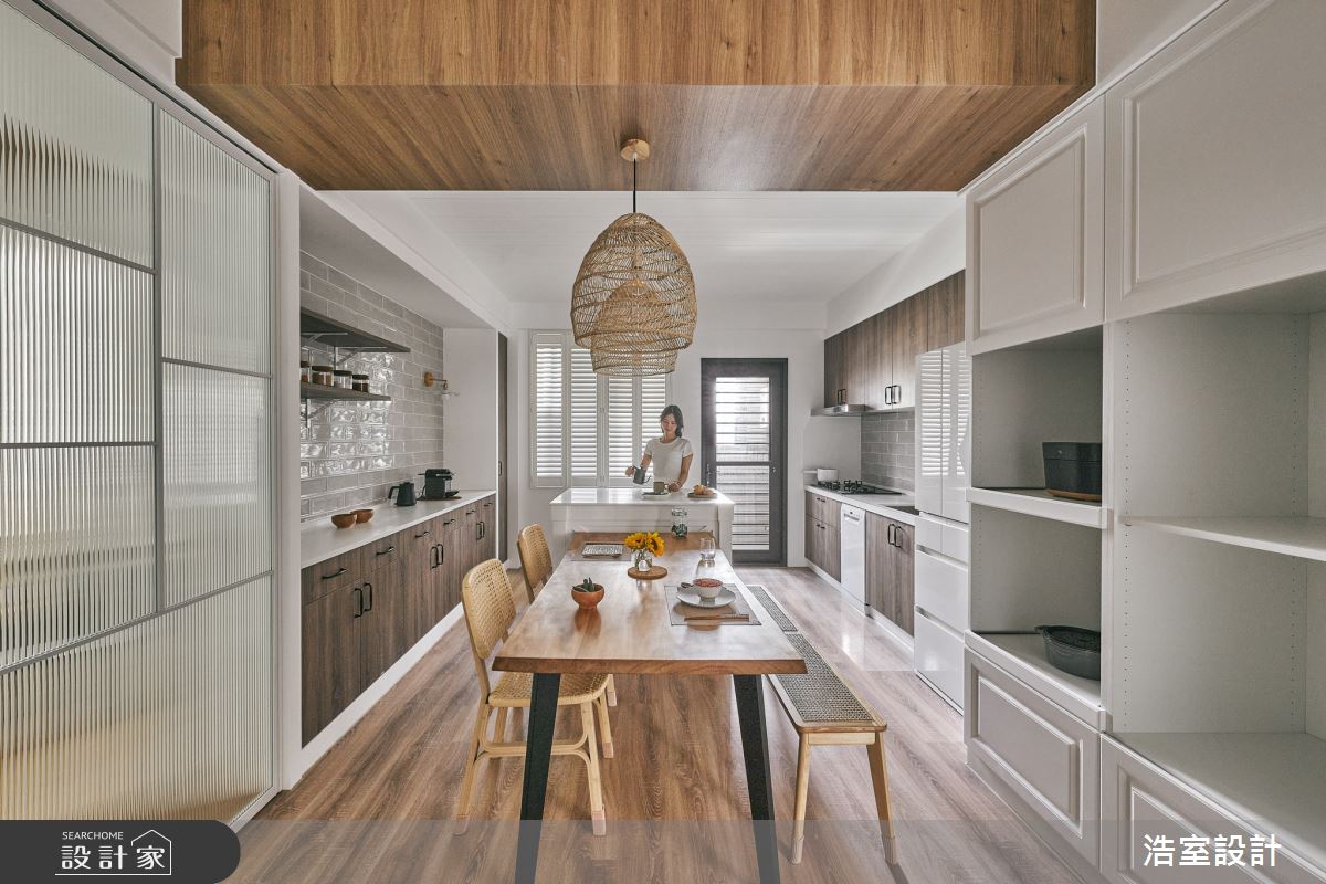 22坪中古屋(5~15年)＿混搭風餐廳廚房中島案例圖片＿浩室設計＿浩室_未央詩歌之10