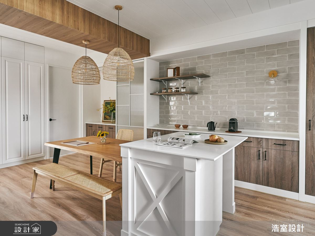 22坪中古屋(5~15年)＿混搭風餐廳中島案例圖片＿浩室設計＿浩室_未央詩歌之5