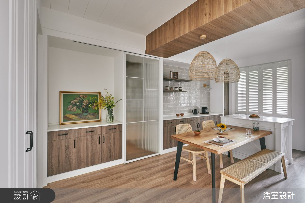 22坪中古屋(5~15年)＿混搭風餐廳中島案例圖片＿浩室設計＿浩室_未央詩歌之7
