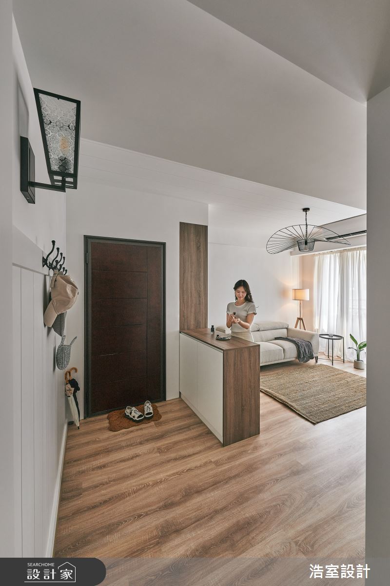 22坪中古屋(5~15年)＿混搭風玄關客廳案例圖片＿浩室設計＿浩室_未央詩歌之1