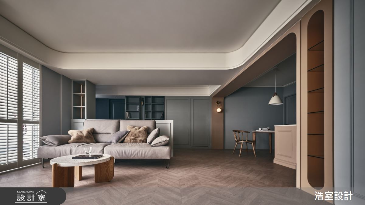 45坪老屋(16~30年)＿混搭風客廳餐廳案例圖片＿浩室設計＿浩室_國王的新都之1
