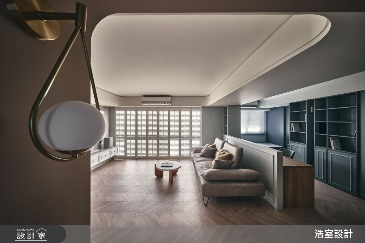 45坪老屋(16~30年)＿混搭風客廳書房工作區臥榻案例圖片＿浩室設計＿浩室_國王的新都之7