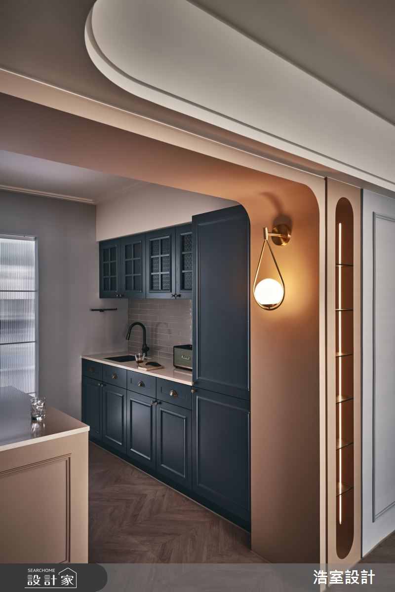45坪老屋(16~30年)＿混搭風廚房中島案例圖片＿浩室設計＿浩室_國王的新都之4