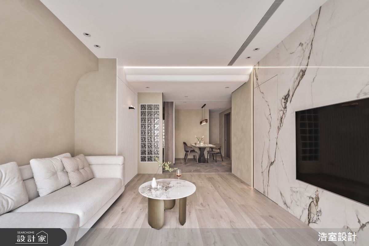 28坪新成屋(5年以下)＿現代風玄關客廳餐廳案例圖片＿浩室設計＿浩室_冉冉絮語之8