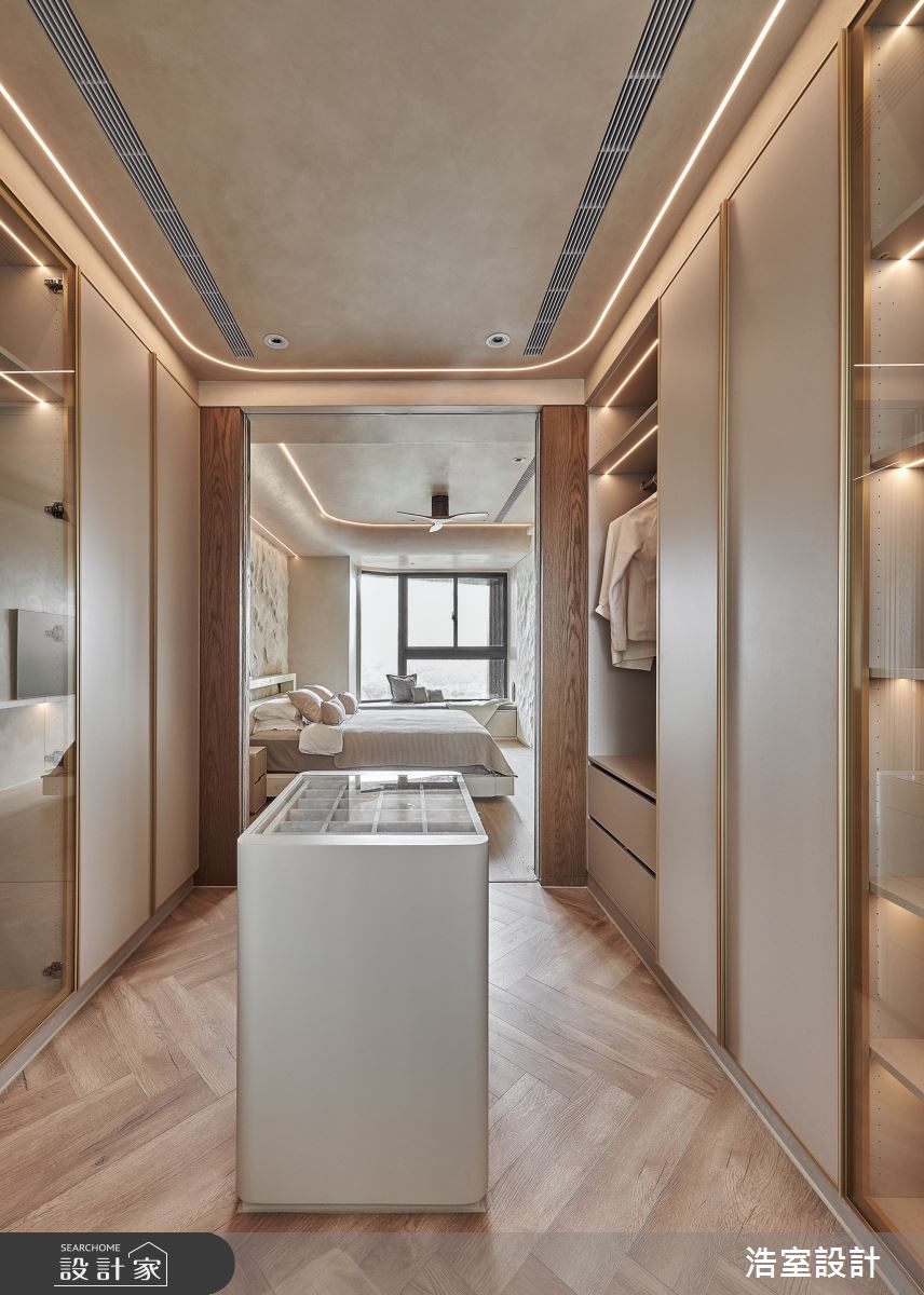 35坪新成屋(5年以下)＿侘寂風臥室更衣間案例圖片＿浩室設計＿浩室_貓咪行為學之27