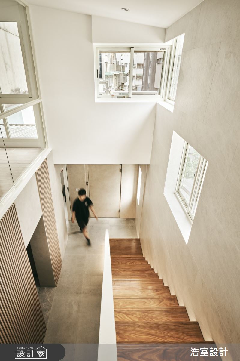 85坪老屋(50年以上)＿混搭風樓梯案例圖片＿浩室設計＿浩室_歲月靜好．彌新之8