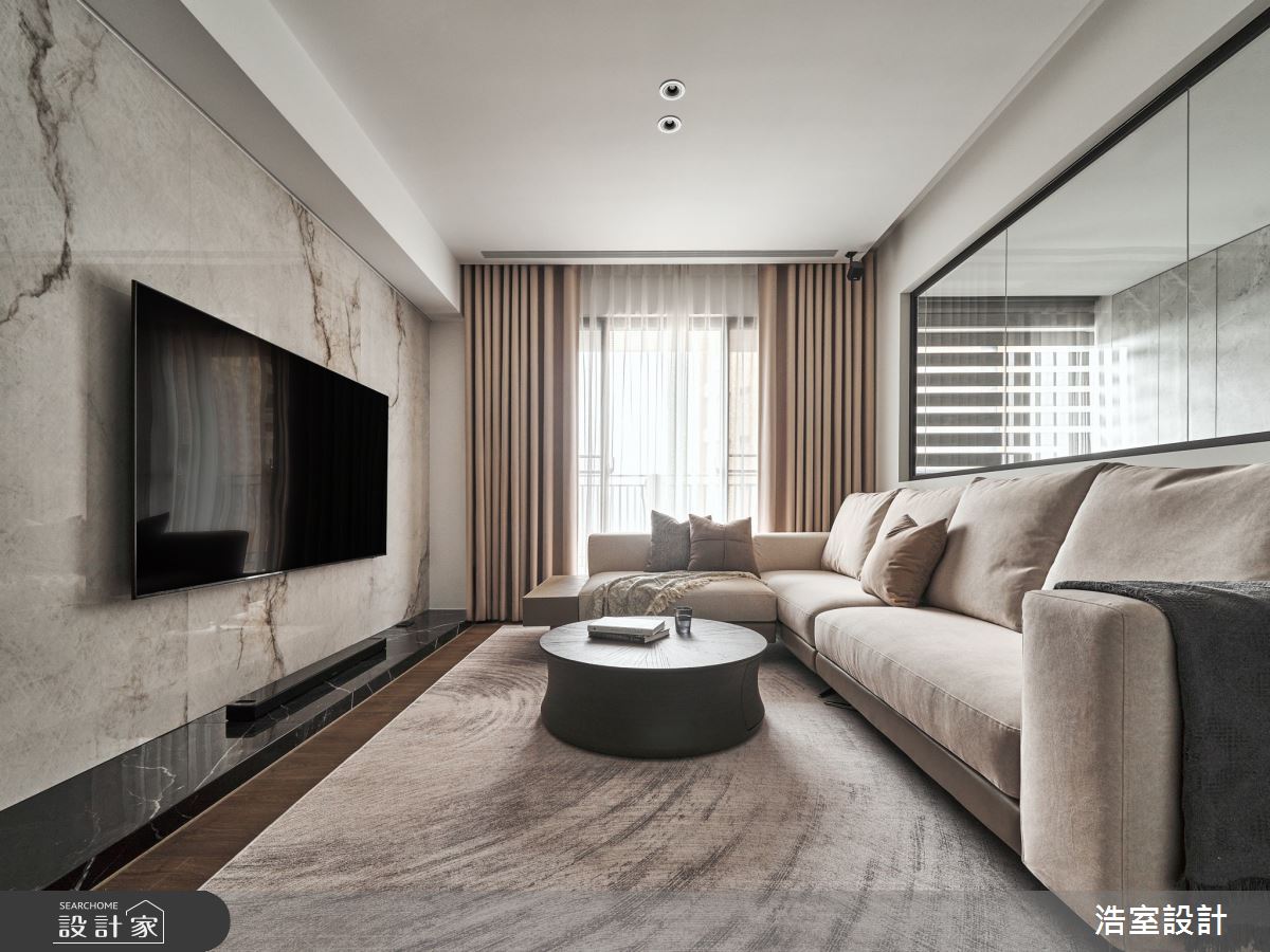 21坪新成屋(5年以下)＿現代風客廳案例圖片＿浩室設計＿浩室_琴瑟相生之5