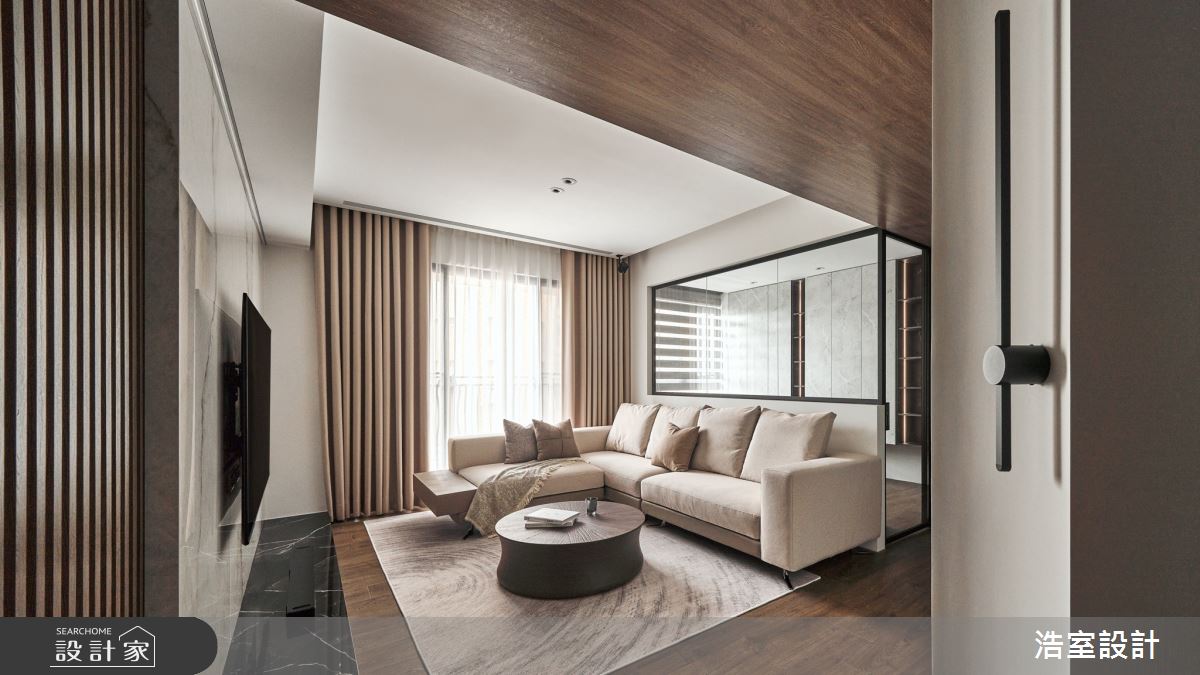 21坪新成屋(5年以下)＿現代風客廳案例圖片＿浩室設計＿浩室_琴瑟相生之3