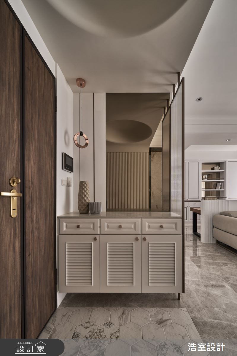 31坪新成屋(5年以下)＿現代輕奢風玄關案例圖片＿浩室設計＿浩室_一輕鷗之2