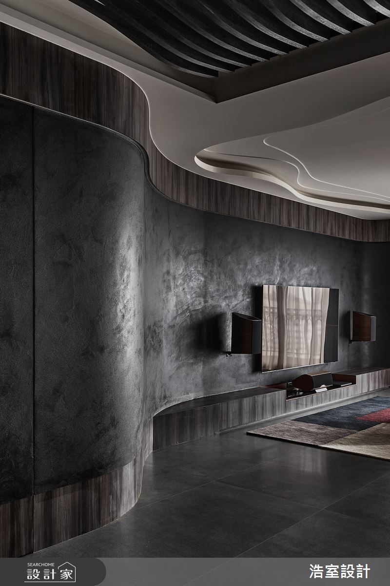 57坪新成屋(5年以下)＿混搭風客廳案例圖片＿浩室設計＿浩室_解構。序列之5