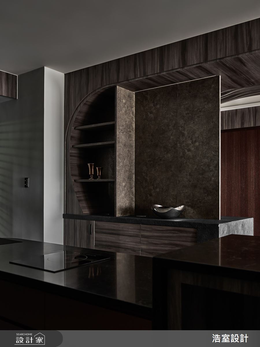 57坪新成屋(5年以下)＿混搭風餐廳中島案例圖片＿浩室設計＿浩室_解構。序列之10