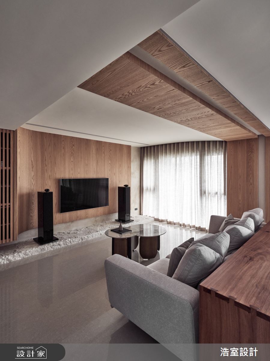 45坪新成屋(5年以下)＿日式簡約風客廳案例圖片＿浩室設計＿浩室_吟詠澄玥之6