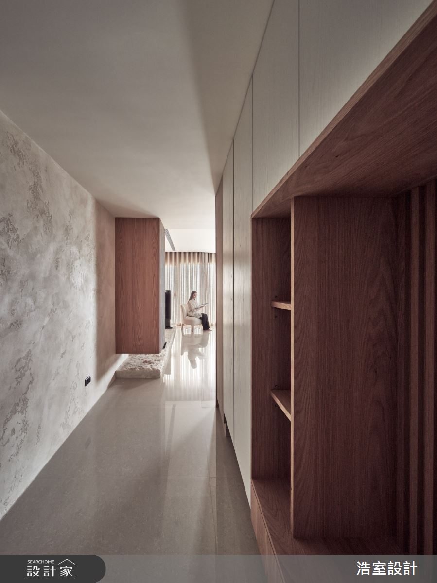 45坪新成屋(5年以下)＿日式簡約風玄關案例圖片＿浩室設計＿浩室_吟詠澄玥之1