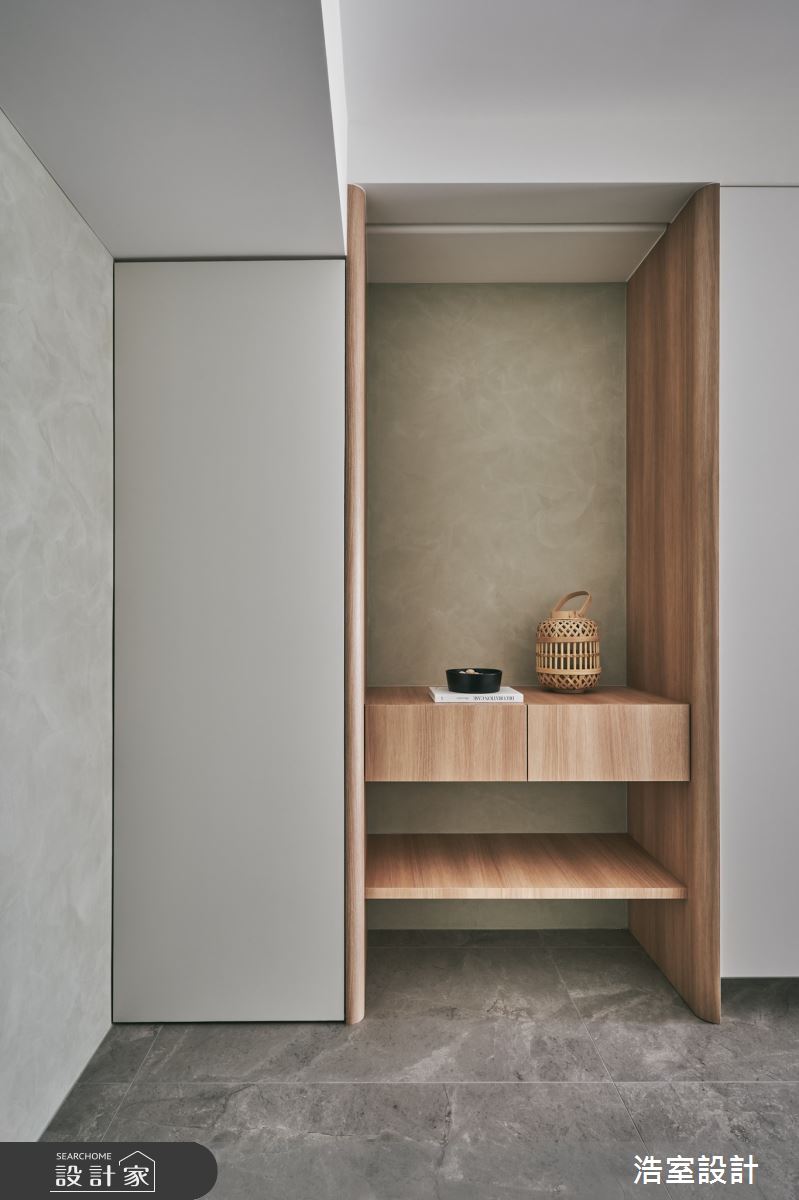 44坪新成屋(5年以下)＿日式無印風玄關案例圖片＿浩室設計＿浩室_縱橫紫家之1