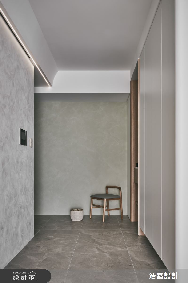 44坪新成屋(5年以下)＿日式無印風玄關案例圖片＿浩室設計＿浩室_縱橫紫家之2