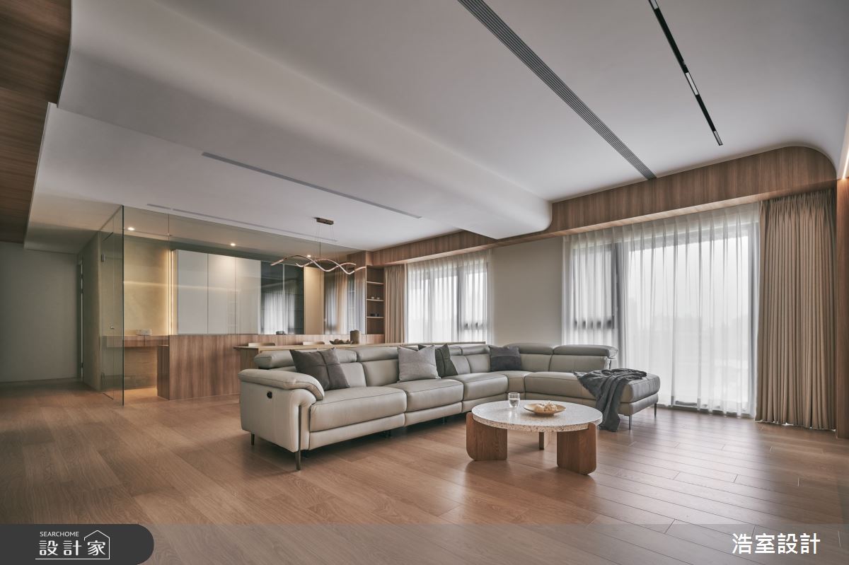 44坪新成屋(5年以下)＿日式無印風客廳案例圖片＿浩室設計＿浩室_縱橫紫家之4