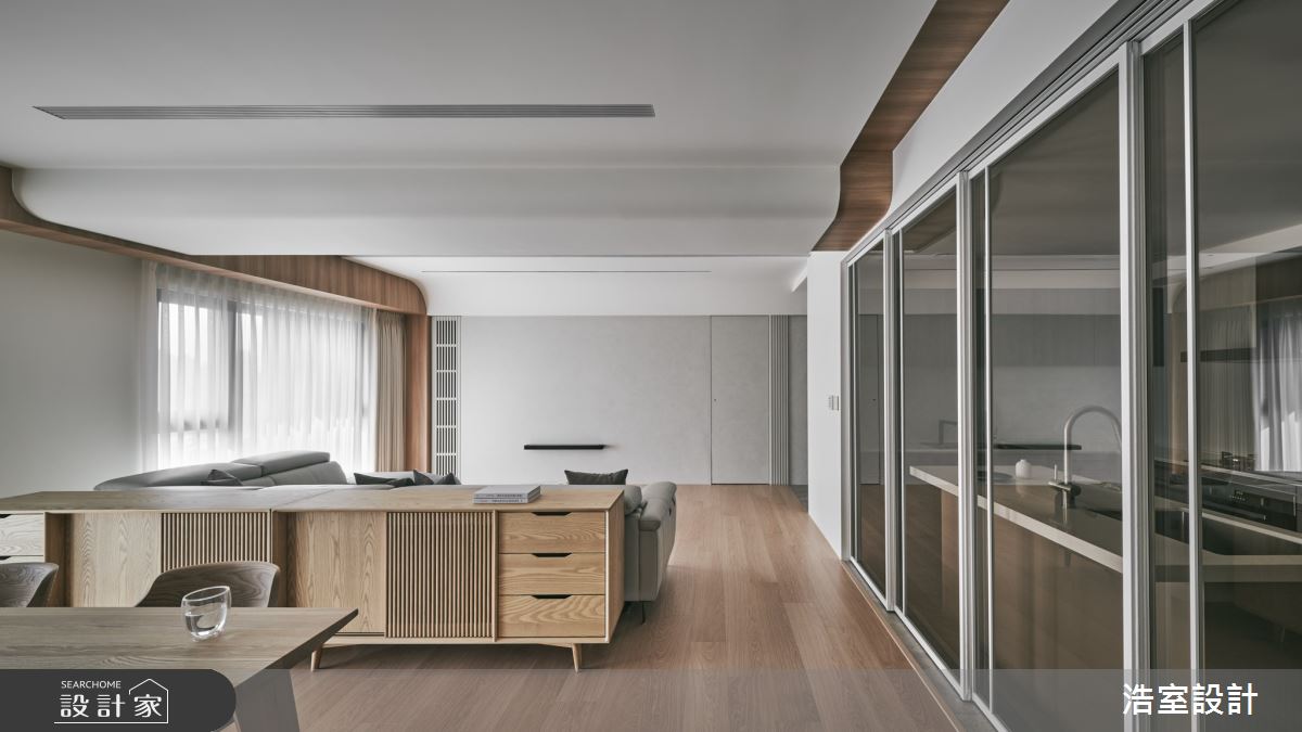 44坪新成屋(5年以下)＿日式無印風客廳案例圖片＿浩室設計＿浩室_縱橫紫家之6