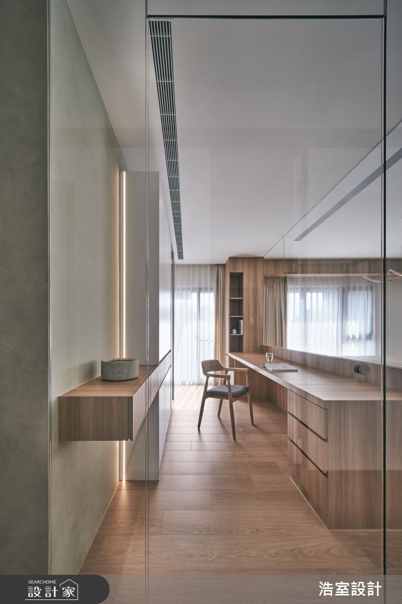 44坪新成屋(5年以下)＿日式無印風書房工作區案例圖片＿浩室設計＿浩室_縱橫紫家之8
