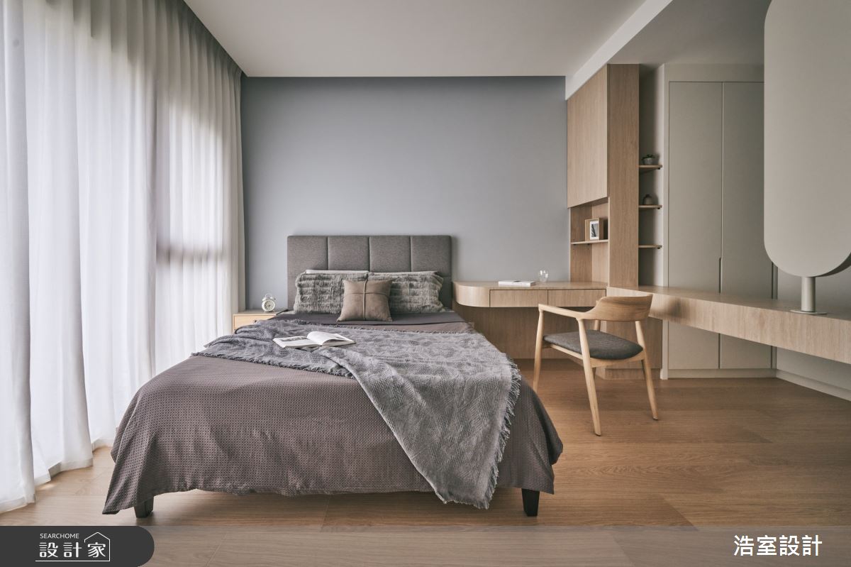 44坪新成屋(5年以下)＿日式無印風臥室案例圖片＿浩室設計＿浩室_縱橫紫家之15