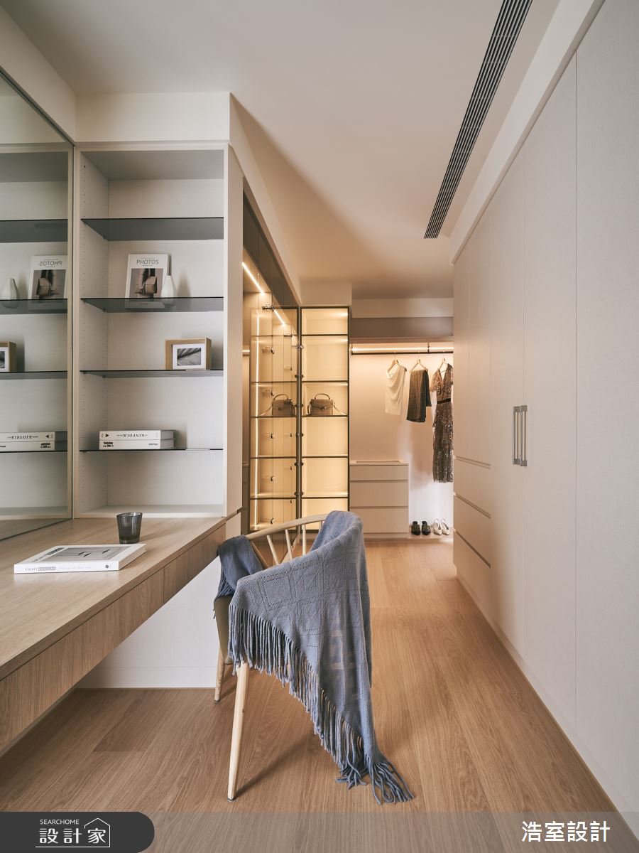 44坪新成屋(5年以下)＿日式無印風更衣間案例圖片＿浩室設計＿浩室_縱橫紫家之18