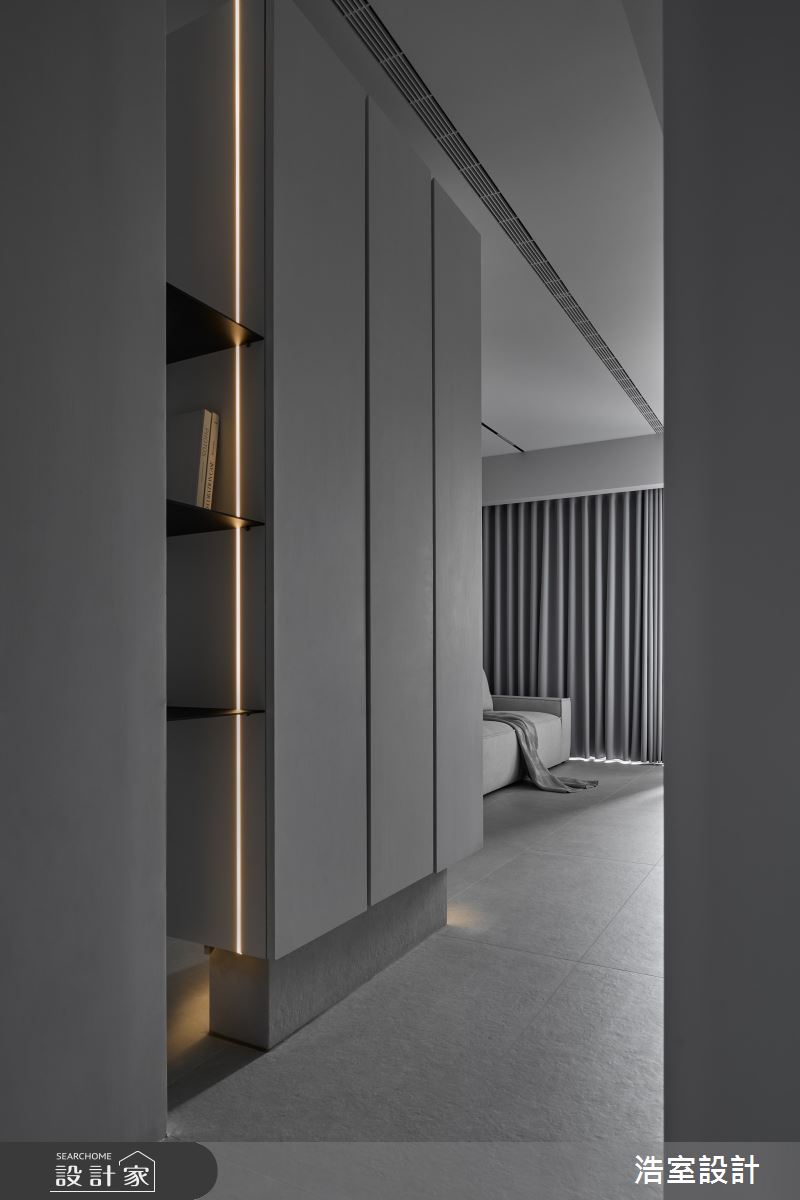 18坪中古屋(5~15年)＿現代風走廊案例圖片＿浩室設計＿浩室_轉場。入境之4