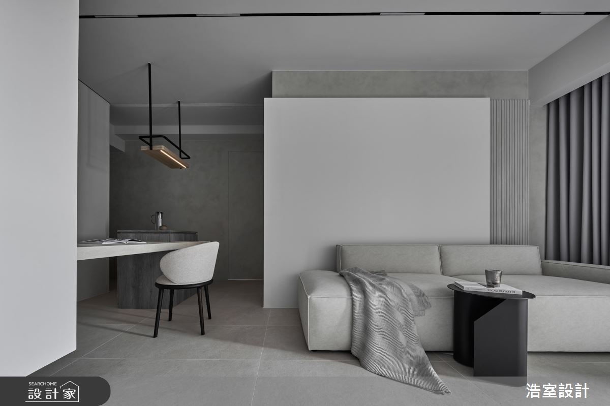 18坪中古屋(5~15年)＿現代風客廳餐廳案例圖片＿浩室設計＿浩室_轉場。入境之6
