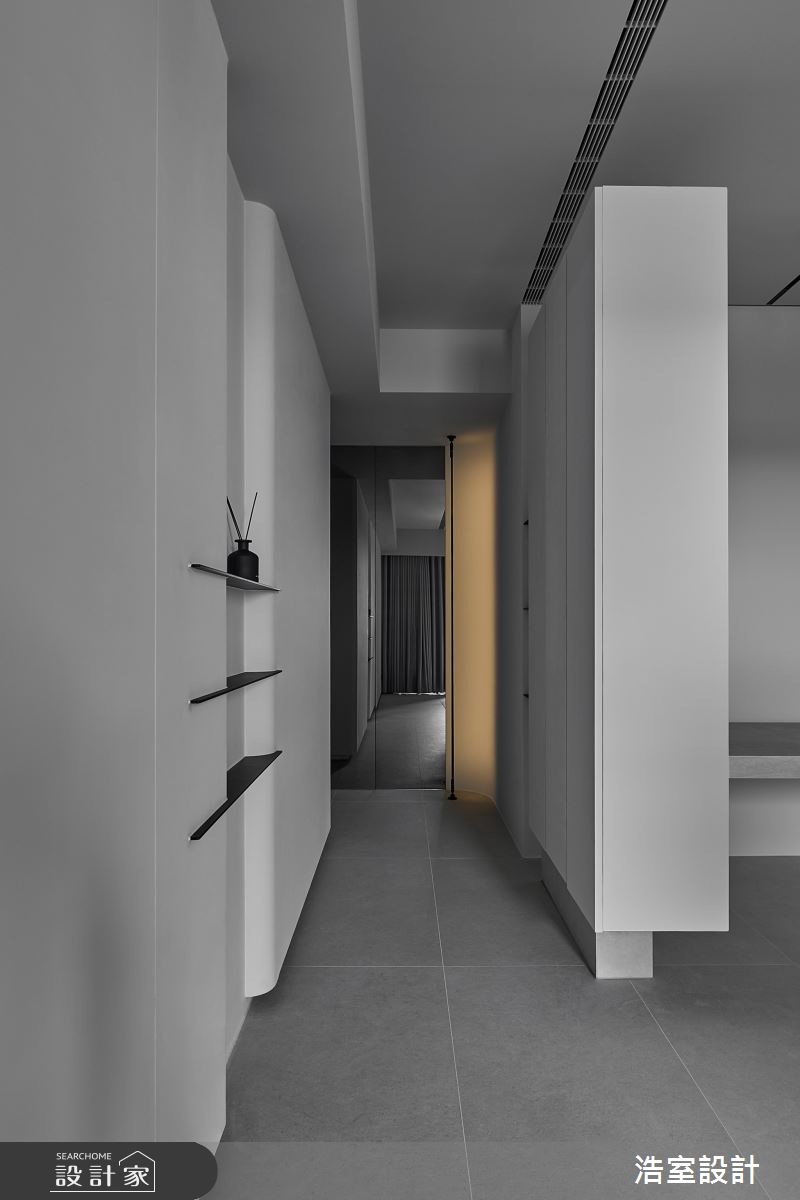 18坪中古屋(5~15年)＿現代風走廊案例圖片＿浩室設計＿浩室_轉場。入境之8