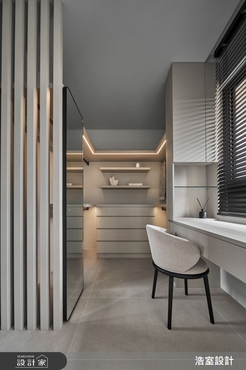 18坪中古屋(5~15年)＿現代風更衣間案例圖片＿浩室設計＿浩室_轉場。入境之10