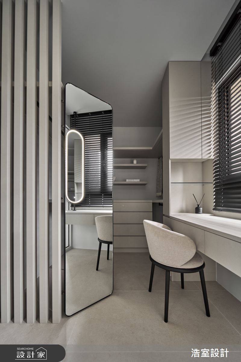 18坪中古屋(5~15年)＿現代風更衣間案例圖片＿浩室設計＿浩室_轉場。入境之11
