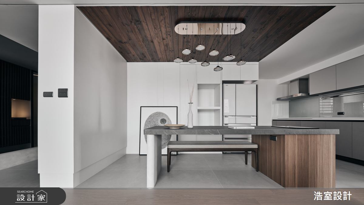 28坪新成屋(5年以下)＿混搭風餐廳廚房中島案例圖片＿浩室設計＿浩室_迴游之3
