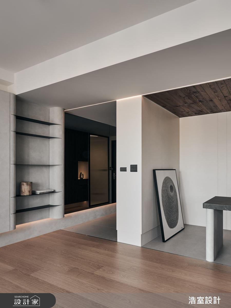 28坪新成屋(5年以下)＿混搭風玄關案例圖片＿浩室設計＿浩室_迴游之2