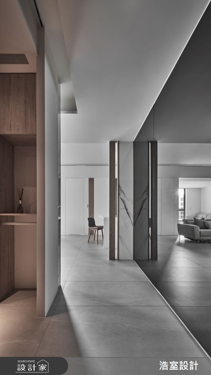 32坪新成屋(5年以下)＿混搭風走廊案例圖片＿浩室設計＿浩室_心。新 平衡之2